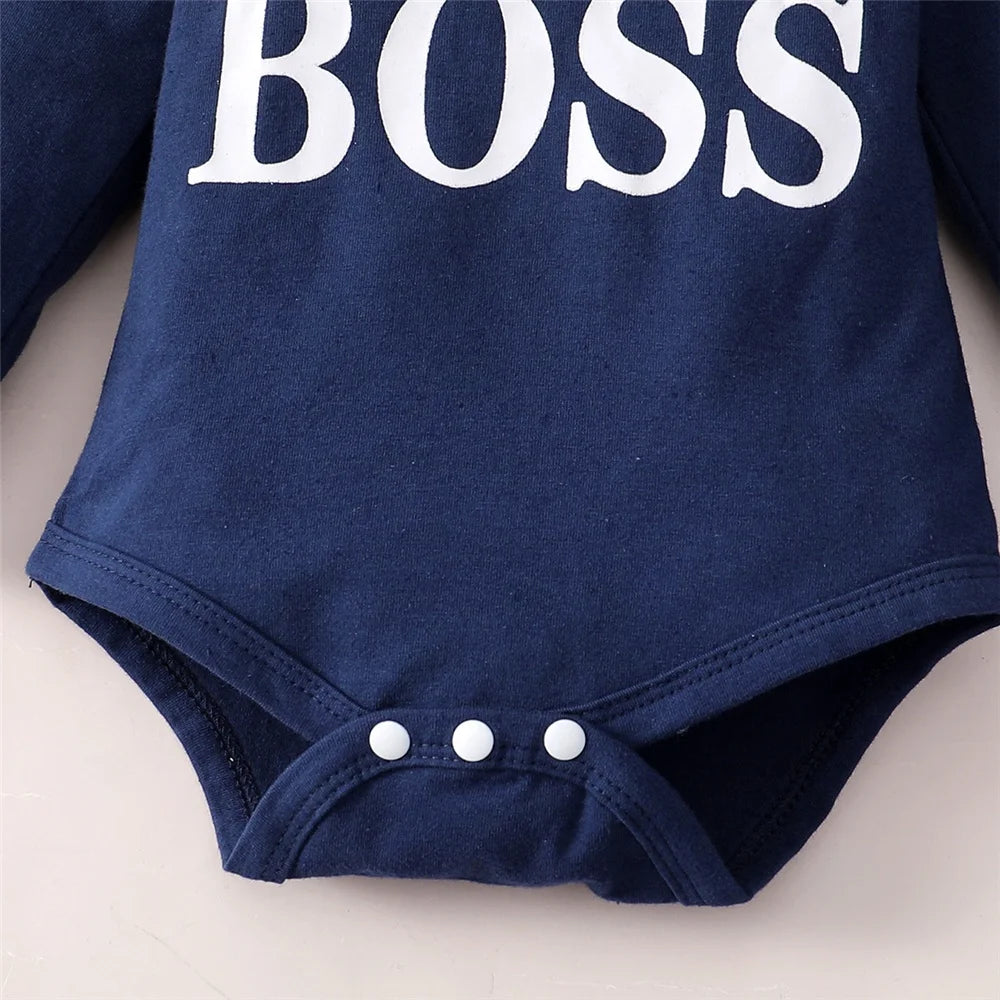 Newborn baby boy romper+pants with hood